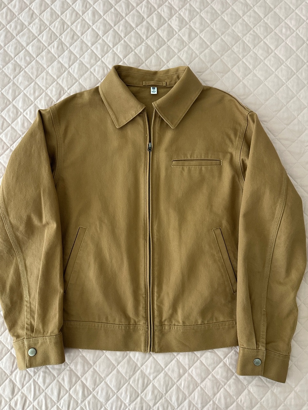 UNIQLO Kids Cotton Twill Work Jacket Camel Size 13